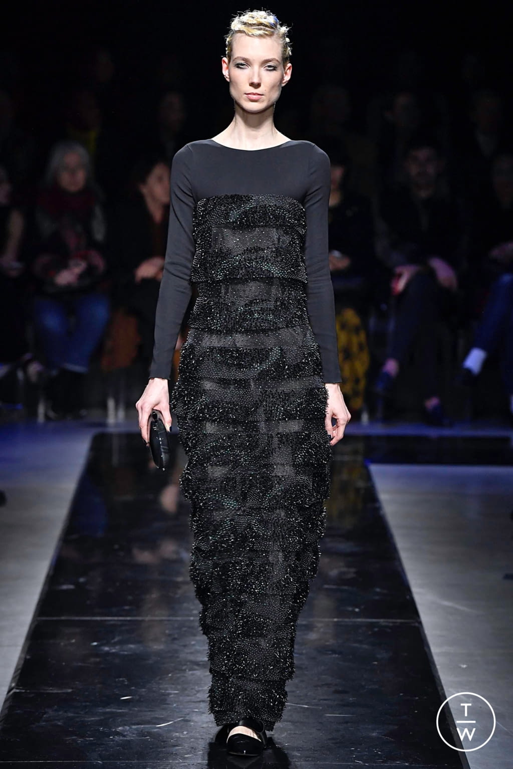 Fashion Week Milan Fall/Winter 2019 look 85 from the Giorgio Armani collection womenswear