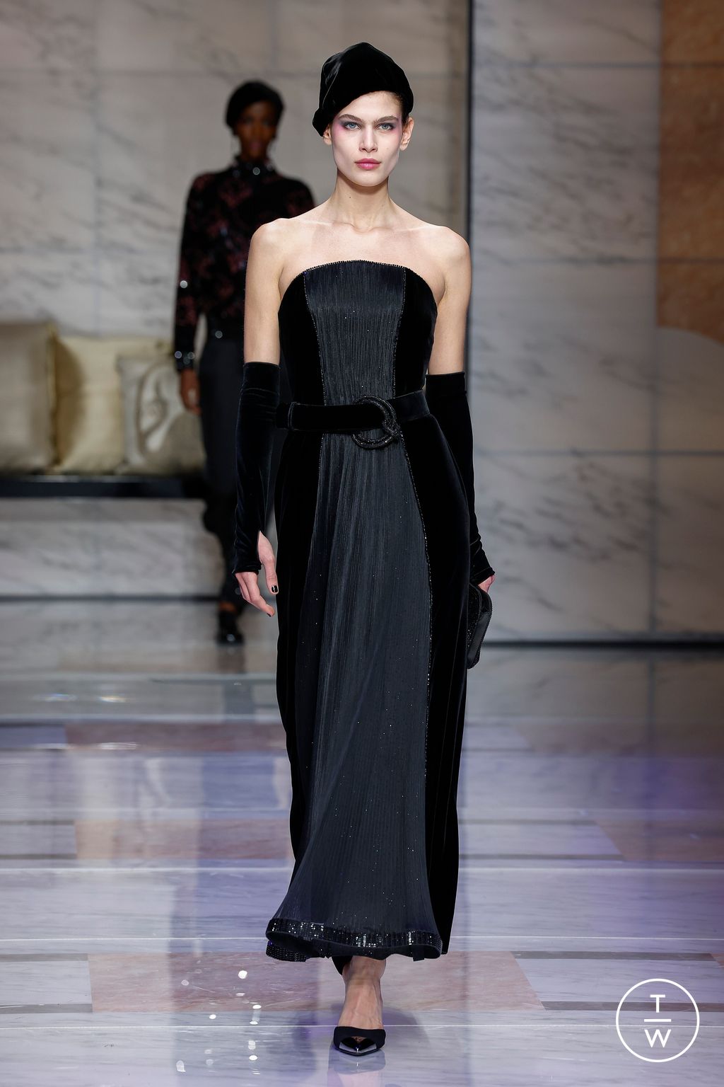 Fashion Week Milan Fall/Winter 2023 look 62 from the Giorgio Armani collection 女装