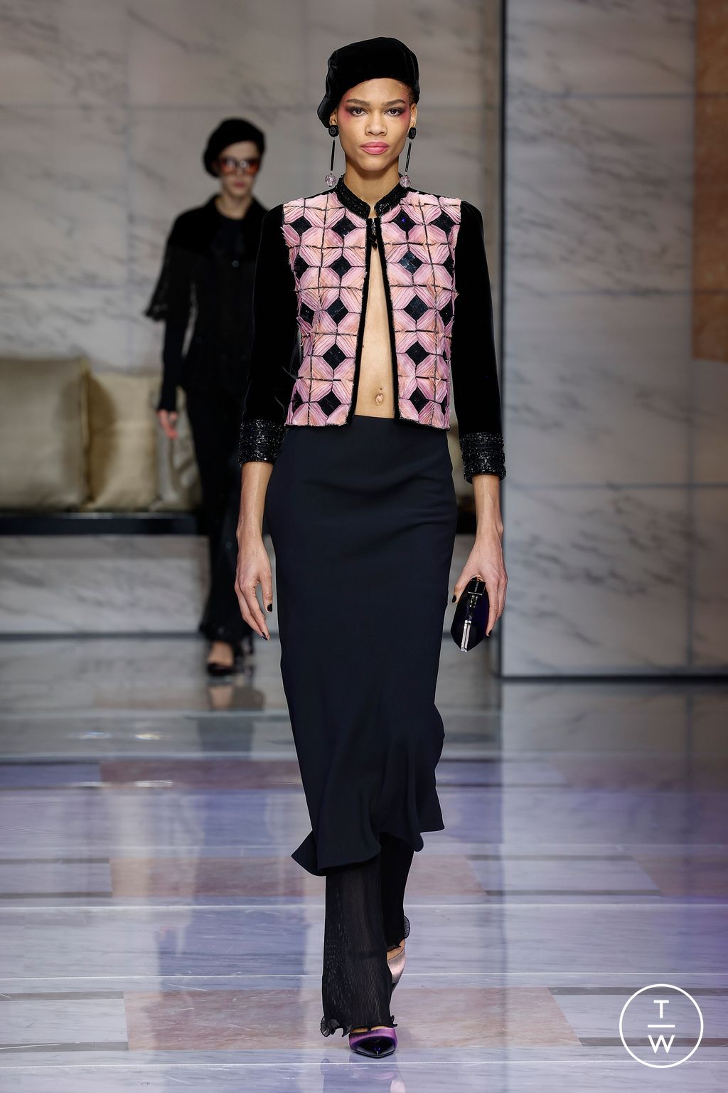 Fashion Week Milan Fall/Winter 2023 look 61 de la collection Giorgio Armani womenswear