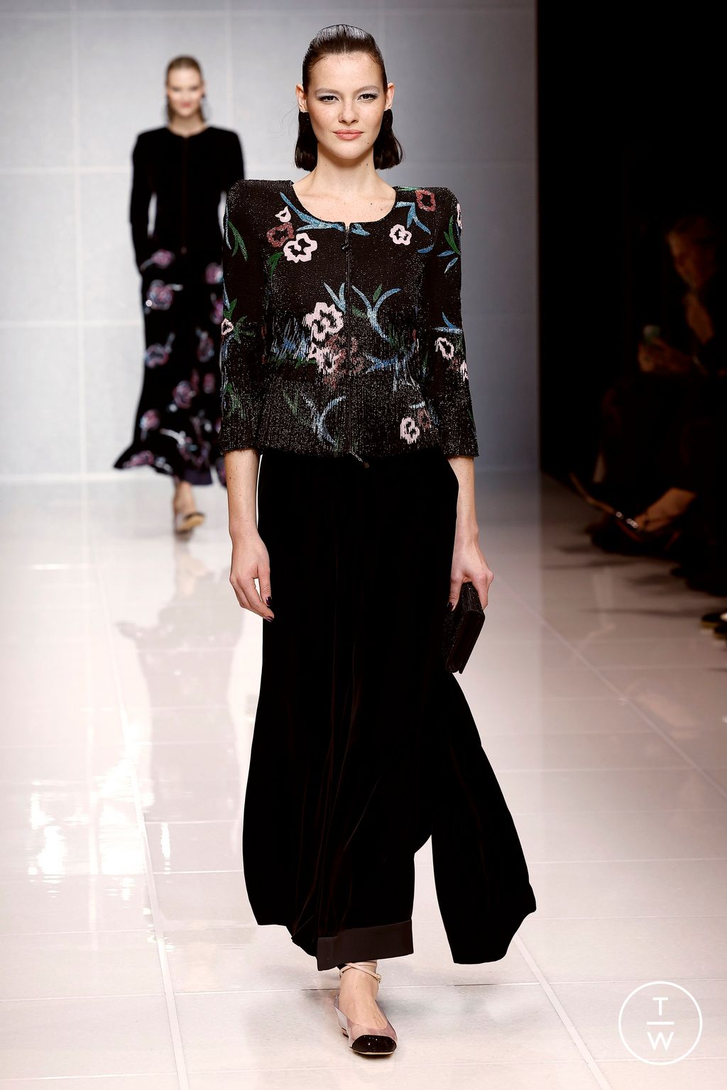 Fashion Week Milan Fall/Winter 2024 look 68 de la collection Giorgio Armani womenswear