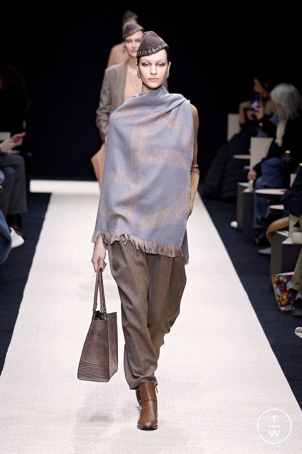 Fashion Week Milan Fall/Winter 2025 look 2 from the Giorgio Armani collection womenswear