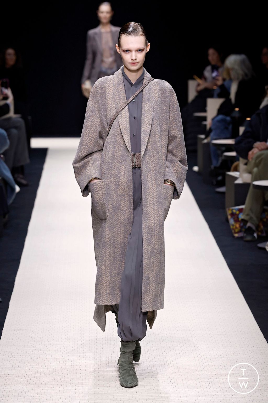 Fashion Week Milan Fall/Winter 2025 look 13 from the Giorgio Armani collection womenswear