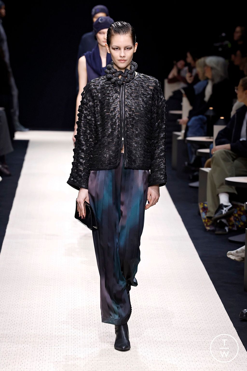Fashion Week Milan Fall/Winter 2025 look 42 from the Giorgio Armani collection womenswear
