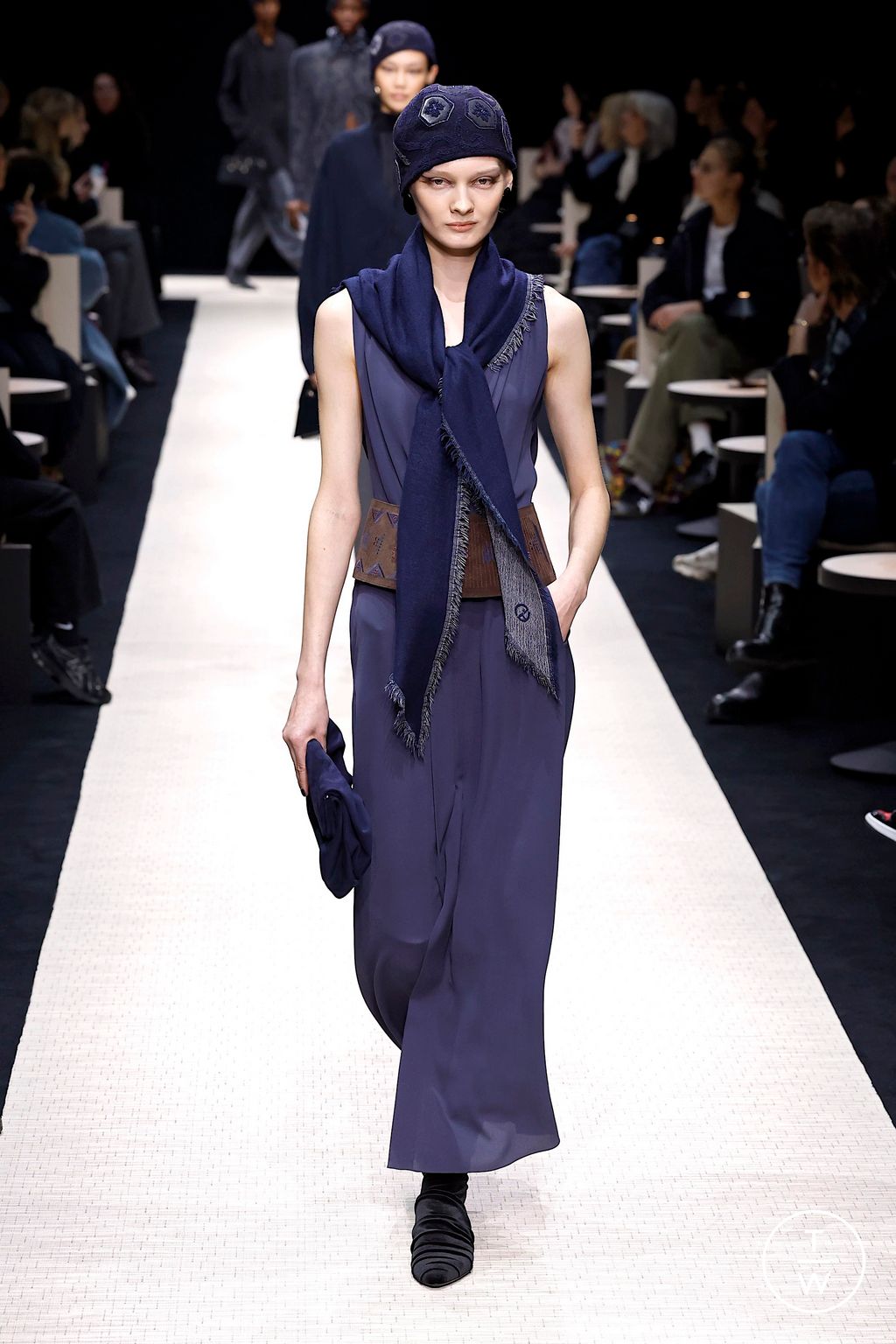 Fashion Week Milan Fall/Winter 2025 look 43 from the Giorgio Armani collection womenswear