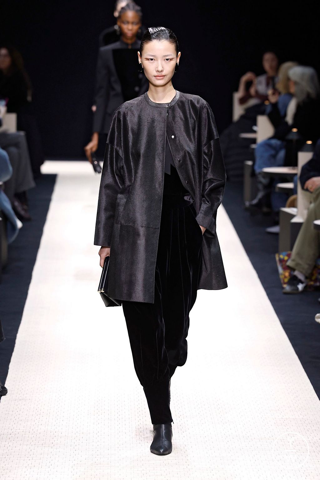 Fashion Week Milan Fall/Winter 2025 look 49 from the Giorgio Armani collection womenswear