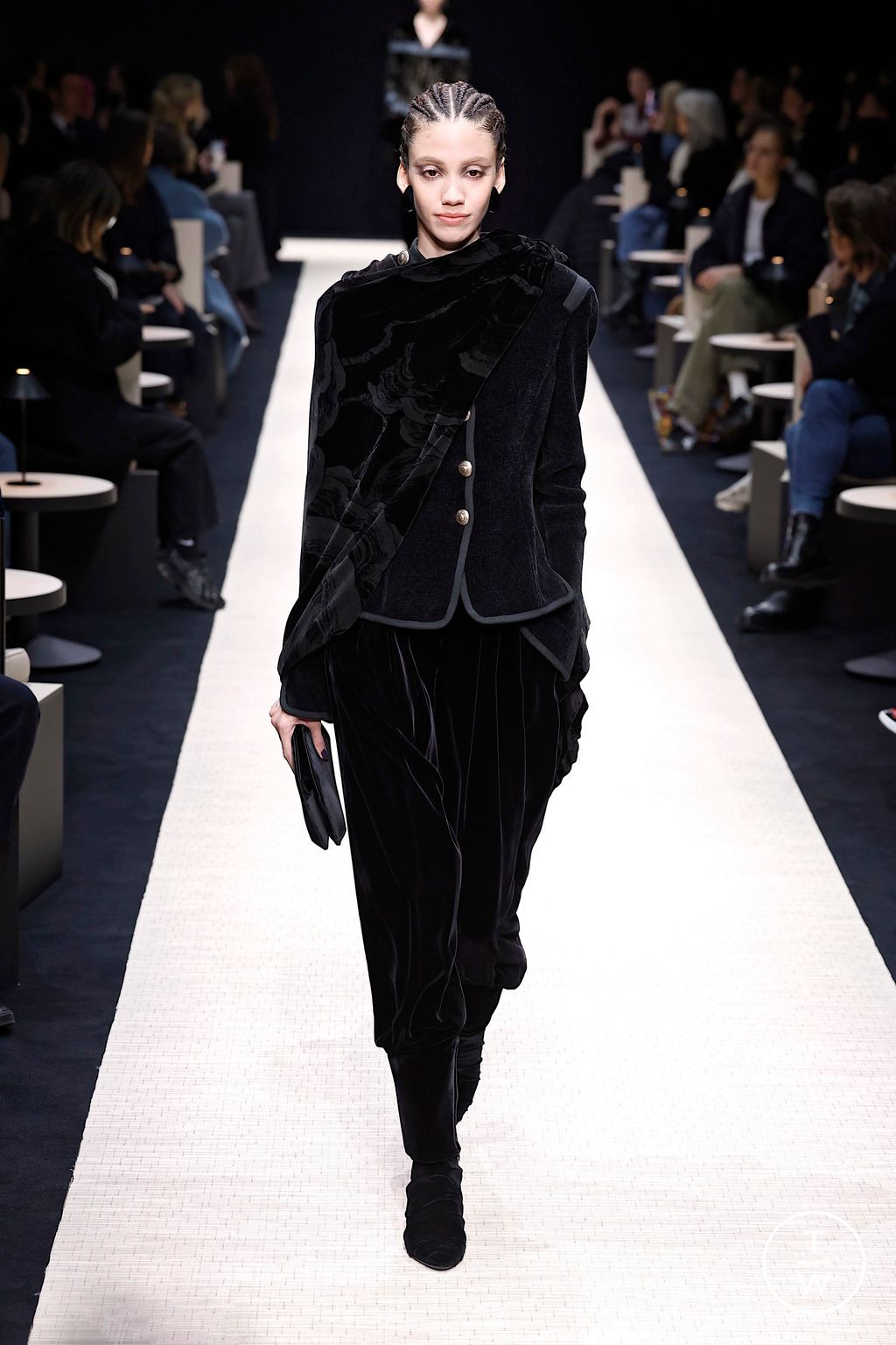 Fashion Week Milan Fall/Winter 2025 look 51 from the Giorgio Armani collection womenswear