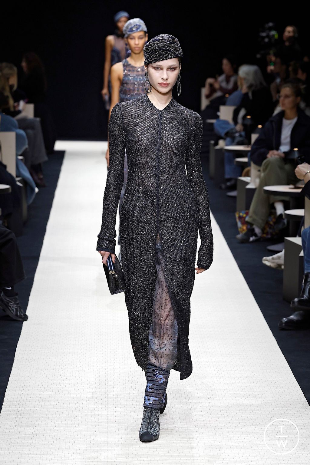 Fashion Week Milan Fall/Winter 2025 look 68 from the Giorgio Armani collection womenswear