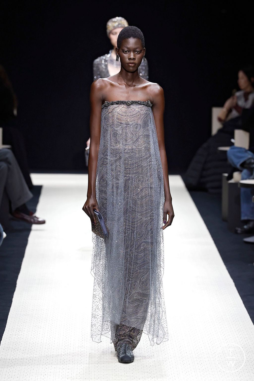 Fashion Week Milan Fall/Winter 2025 look 75 from the Giorgio Armani collection womenswear