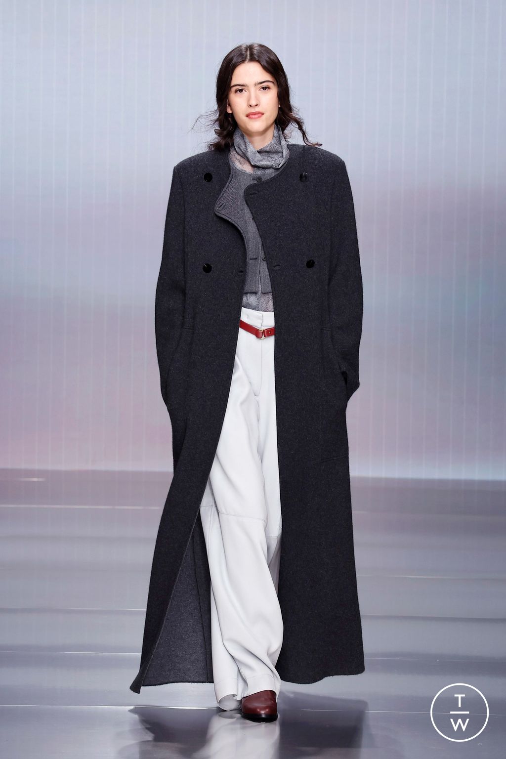 Fashion Week Milan Fall/Winter 2026 look 7 from the Giorgio Armani collection womenswear