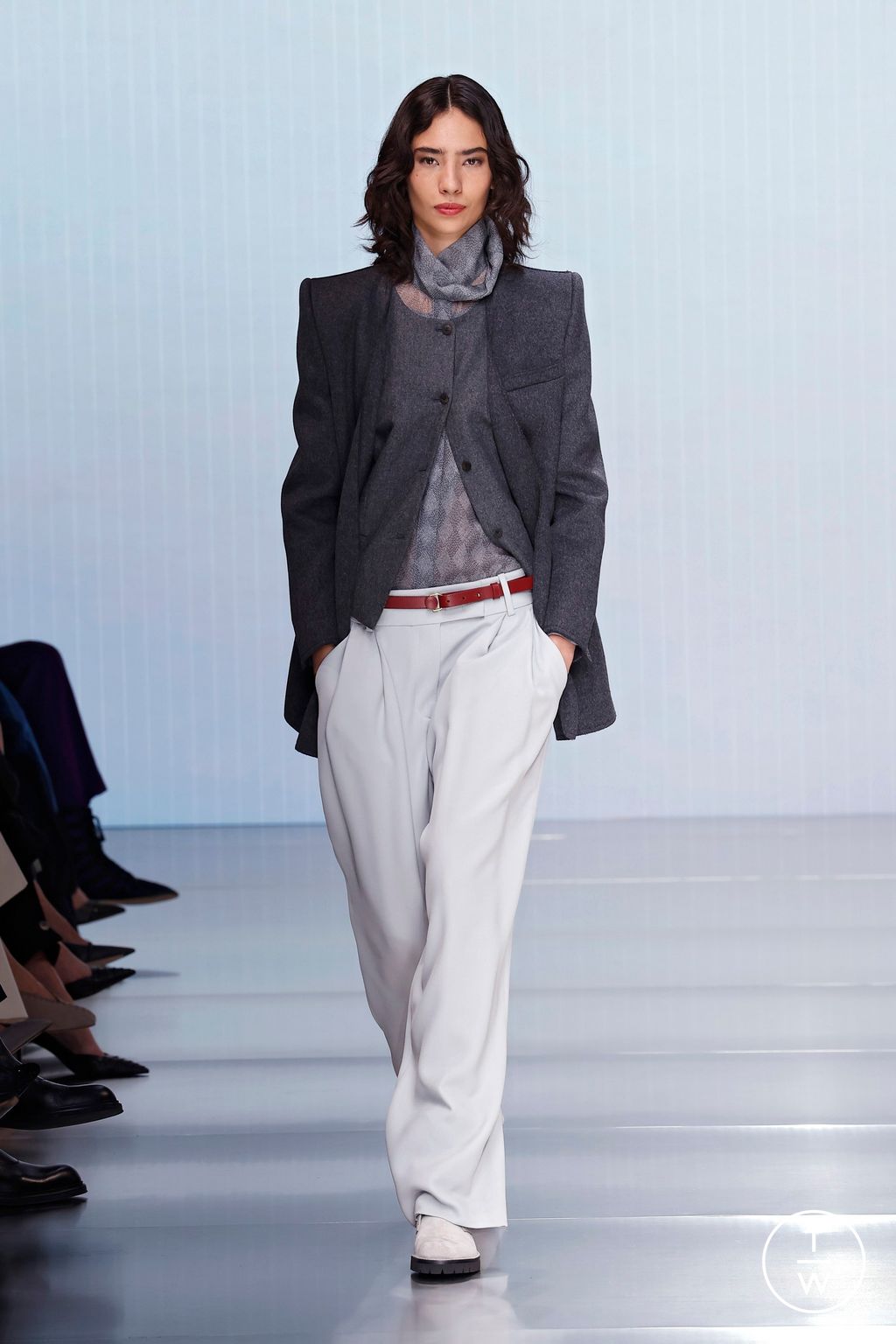 Fashion Week Milan Fall/Winter 2026 look 8 from the Giorgio Armani collection womenswear