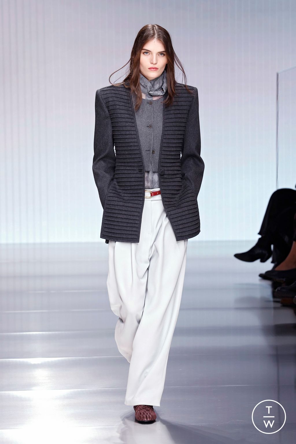 Fashion Week Milan Fall/Winter 2026 look 9 from the Giorgio Armani collection womenswear