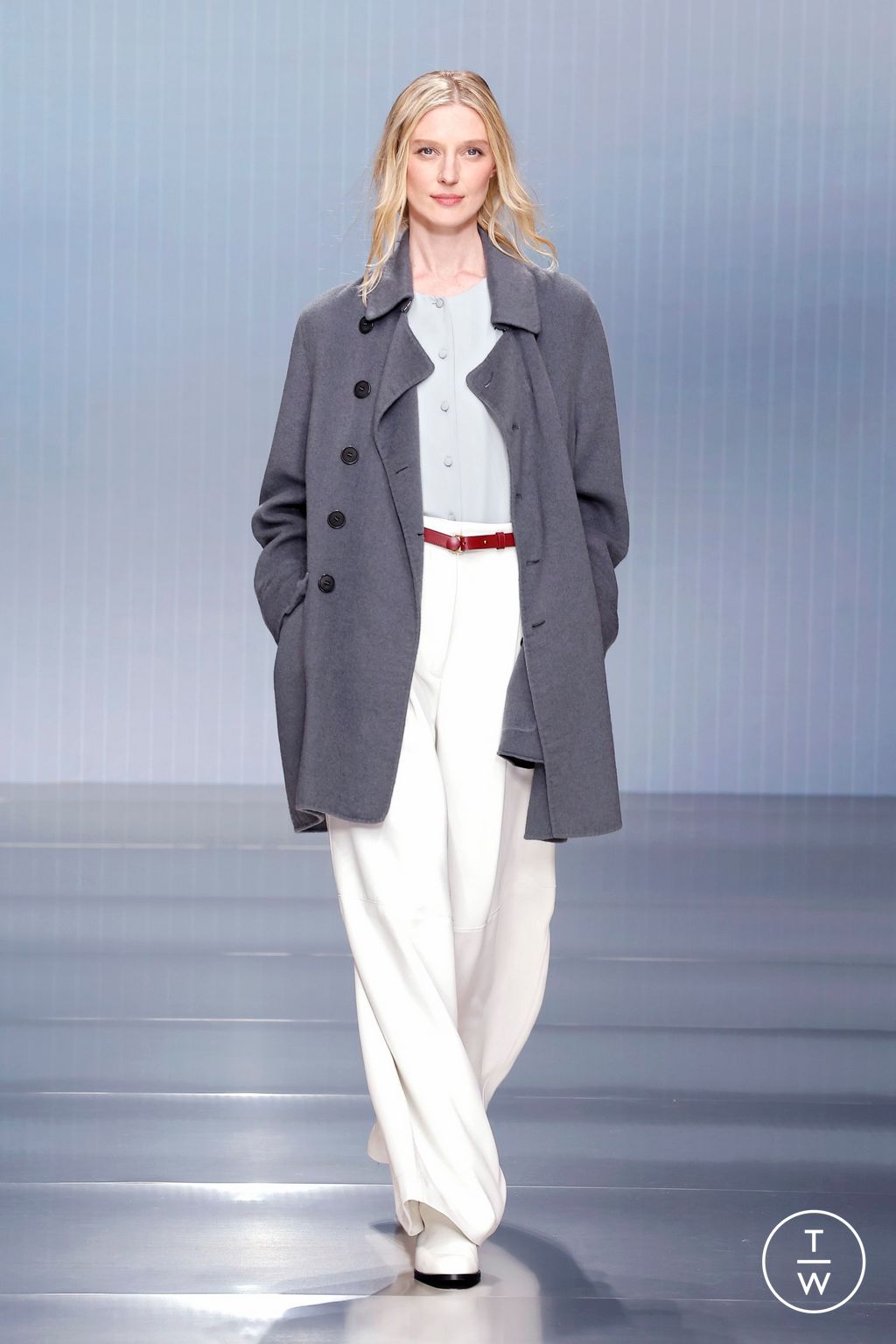 Fashion Week Milan Fall/Winter 2026 look 12 from the Giorgio Armani collection womenswear