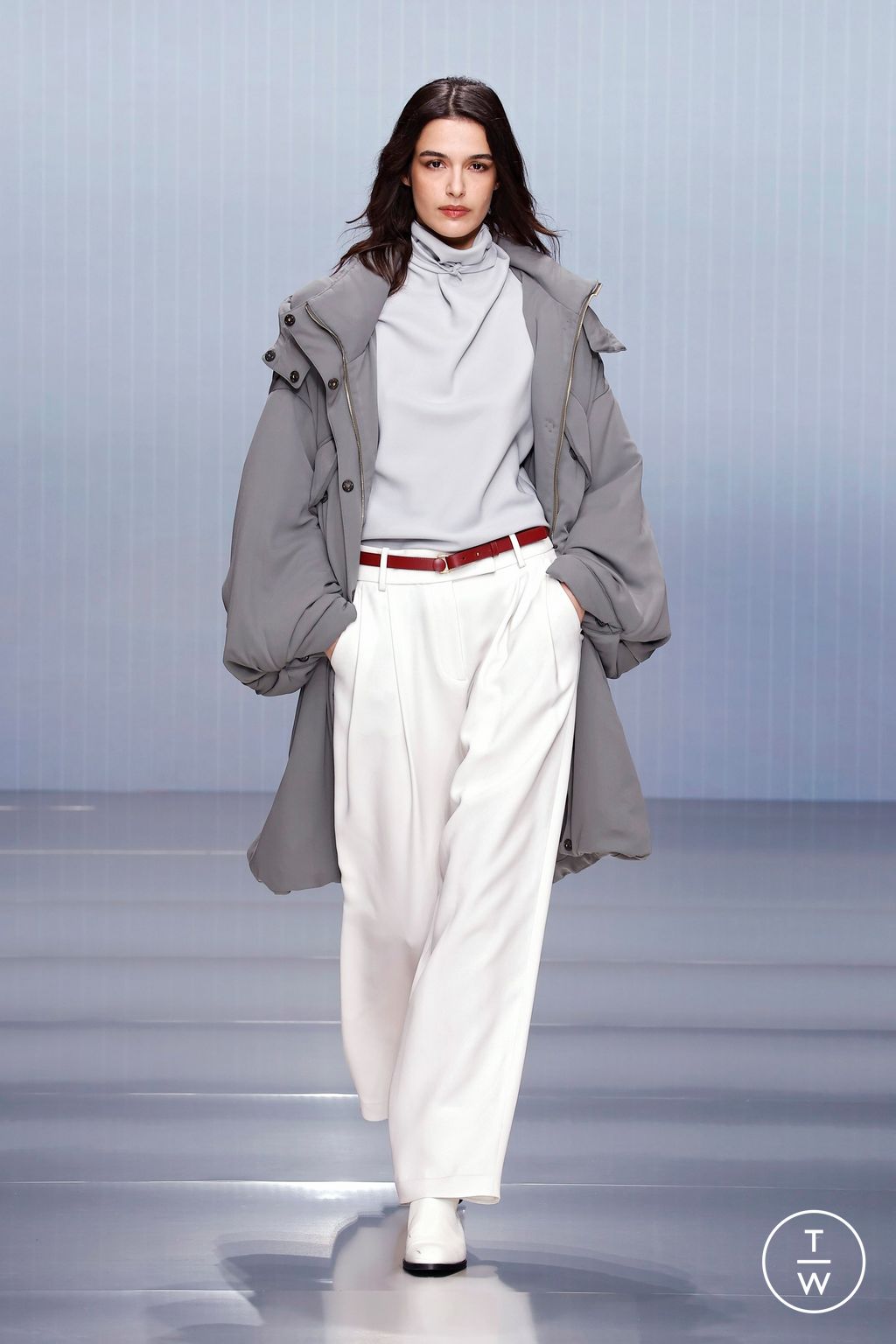 Fashion Week Milan Fall/Winter 2026 look 13 from the Giorgio Armani collection womenswear