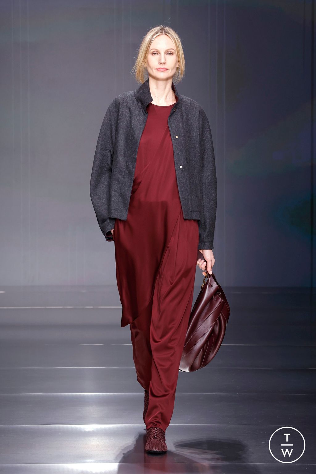 Fashion Week Milan Fall/Winter 2026 look 24 from the Giorgio Armani collection womenswear