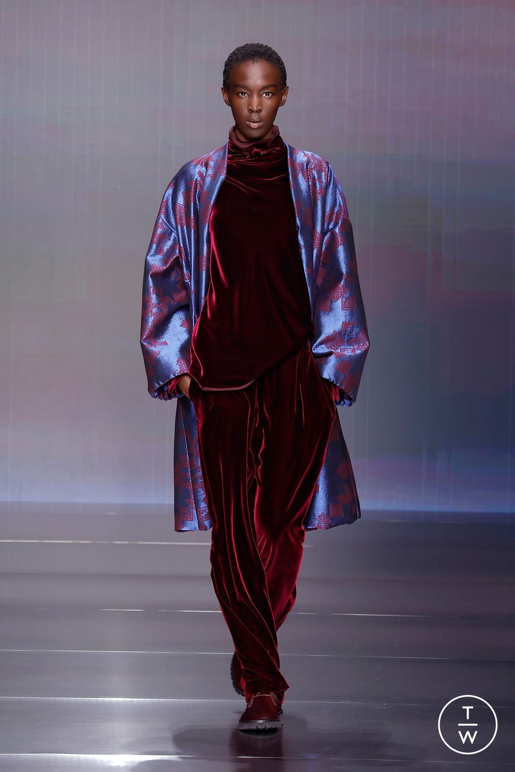 Fashion Week Milan Fall/Winter 2026 look 29 from the Giorgio Armani collection womenswear