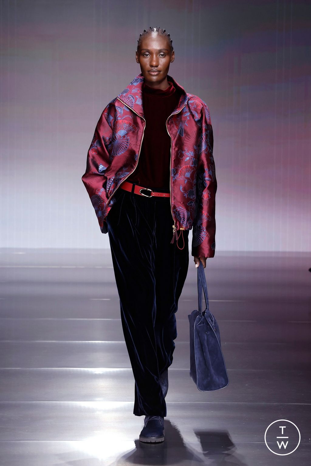 Fashion Week Milan Fall/Winter 2026 look 30 from the Giorgio Armani collection womenswear