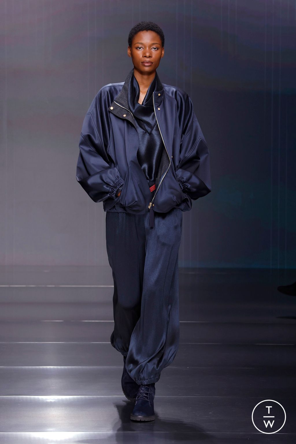 Fashion Week Milan Fall/Winter 2026 look 34 from the Giorgio Armani collection womenswear