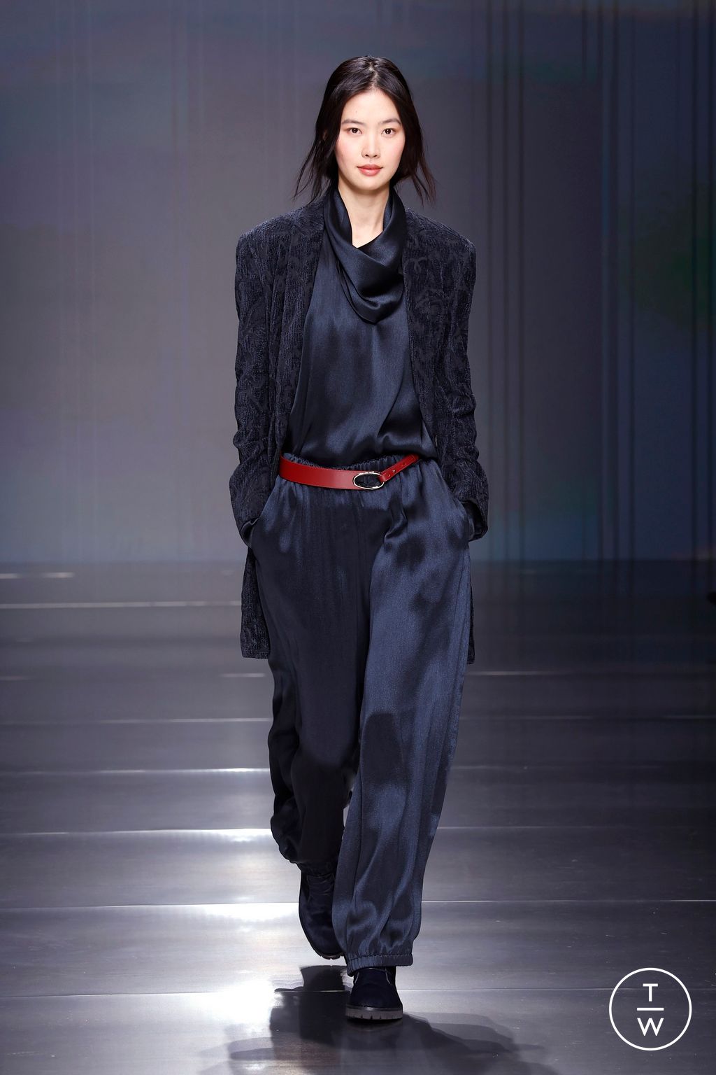 Fashion Week Milan Fall/Winter 2026 look 35 from the Giorgio Armani collection womenswear