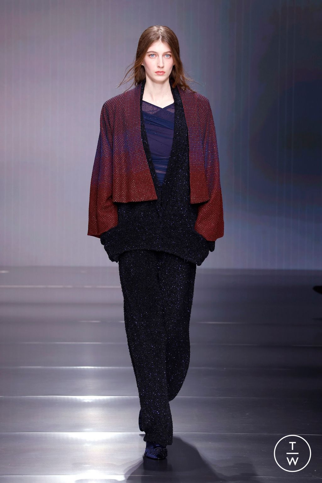 Fashion Week Milan Fall/Winter 2026 look 37 from the Giorgio Armani collection womenswear