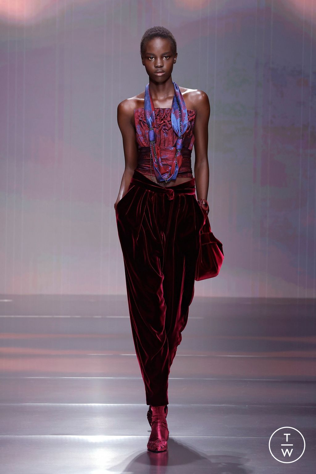 Fashion Week Milan Fall/Winter 2026 look 49 from the Giorgio Armani collection womenswear