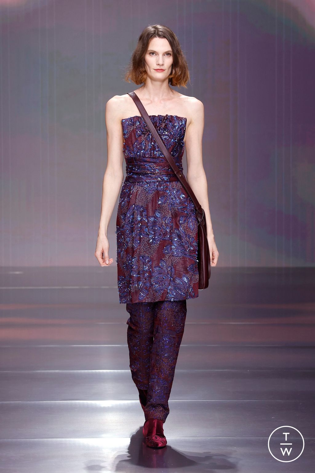 Fashion Week Milan Fall/Winter 2026 look 56 from the Giorgio Armani collection womenswear