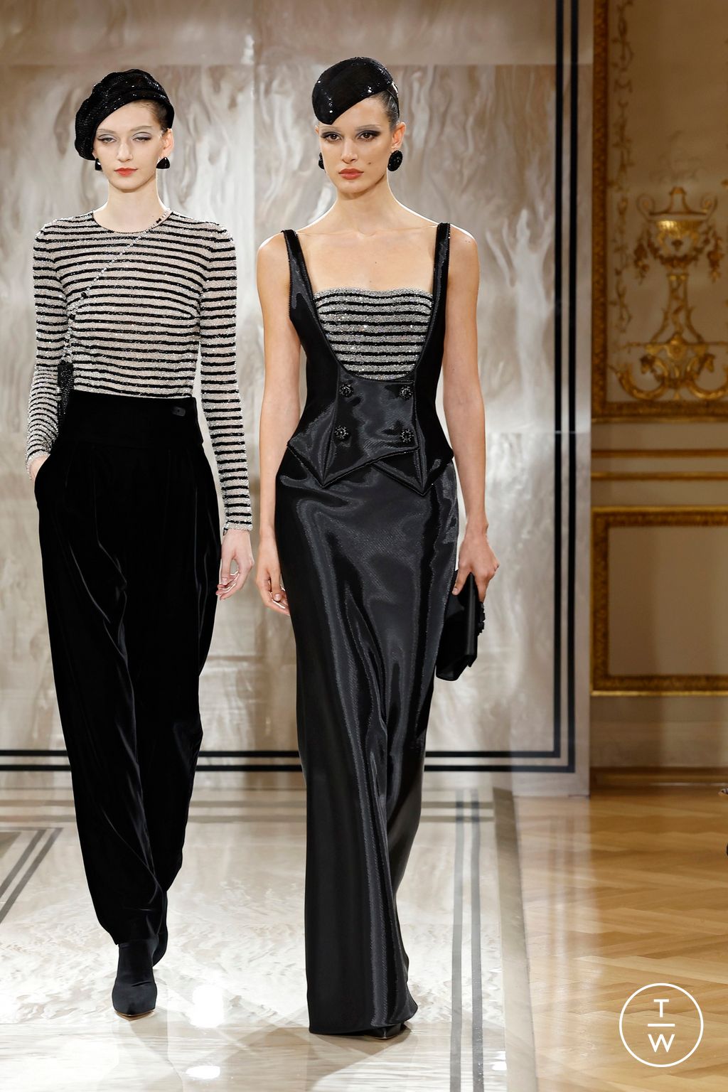 Fashion Week Paris Fall/Winter 2025 look 47 from the Giorgio Armani collection couture