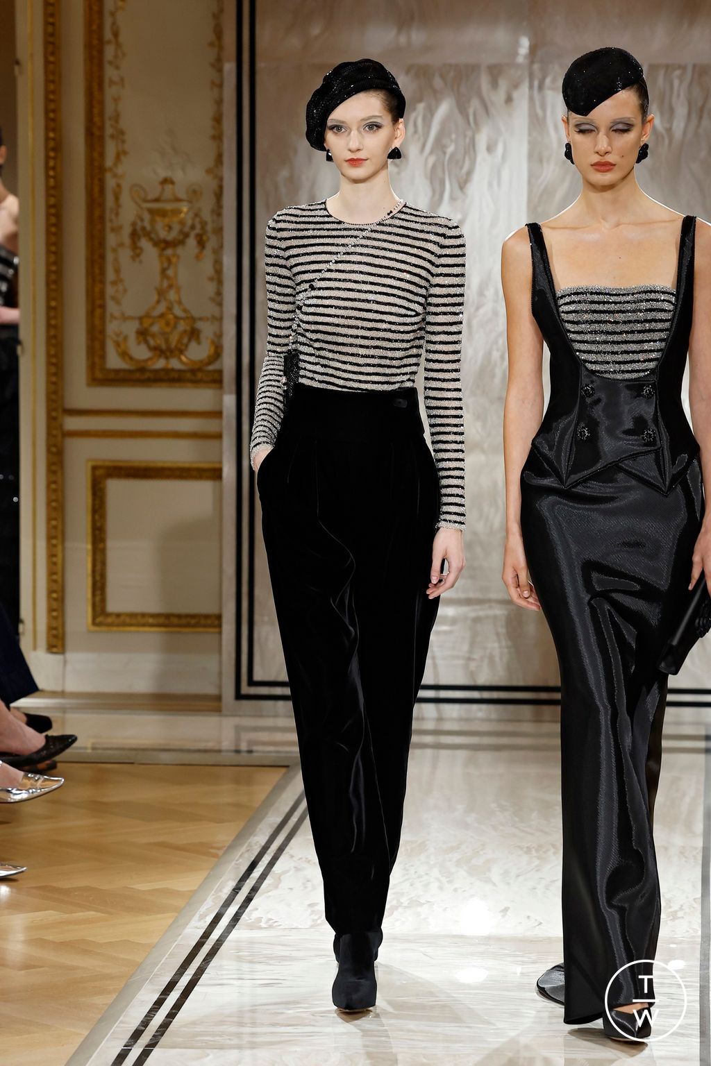 Fashion Week Paris Fall/Winter 2025 look 48 from the Giorgio Armani collection couture