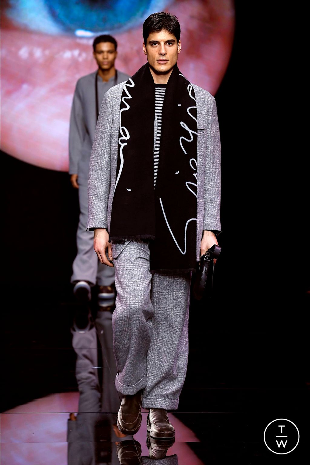 Fashion Week Milan Fall/Winter 2024 look 10 from the Giorgio Armani collection menswear