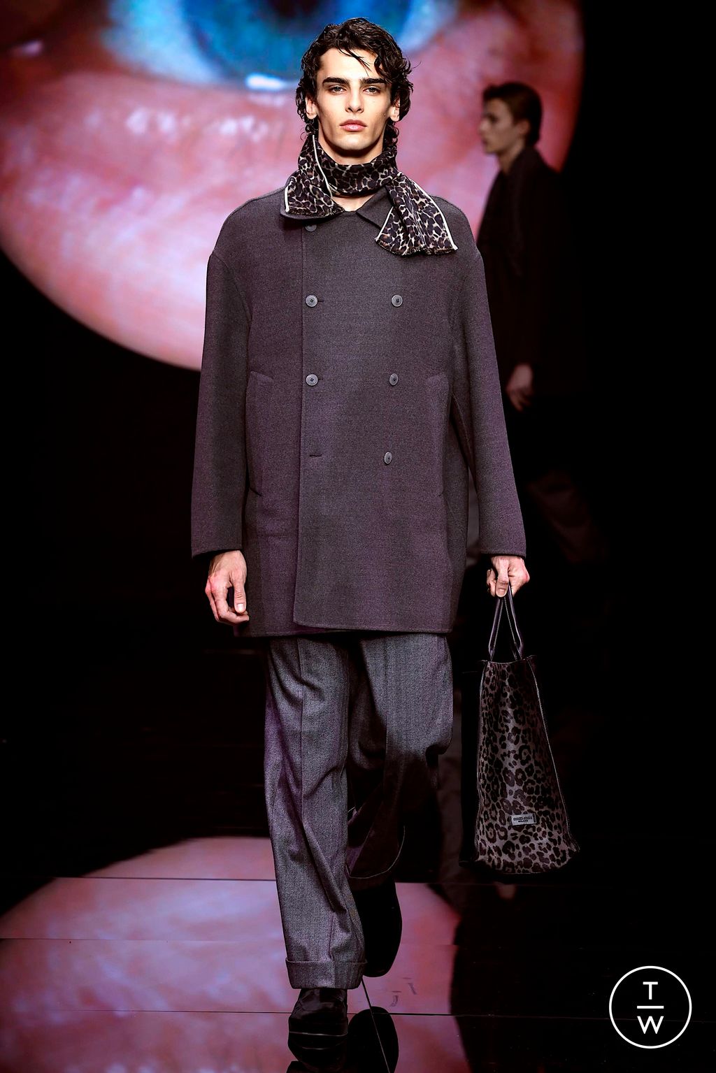 Fashion Week Milan Fall/Winter 2024 look 25 de la collection Giorgio Armani menswear