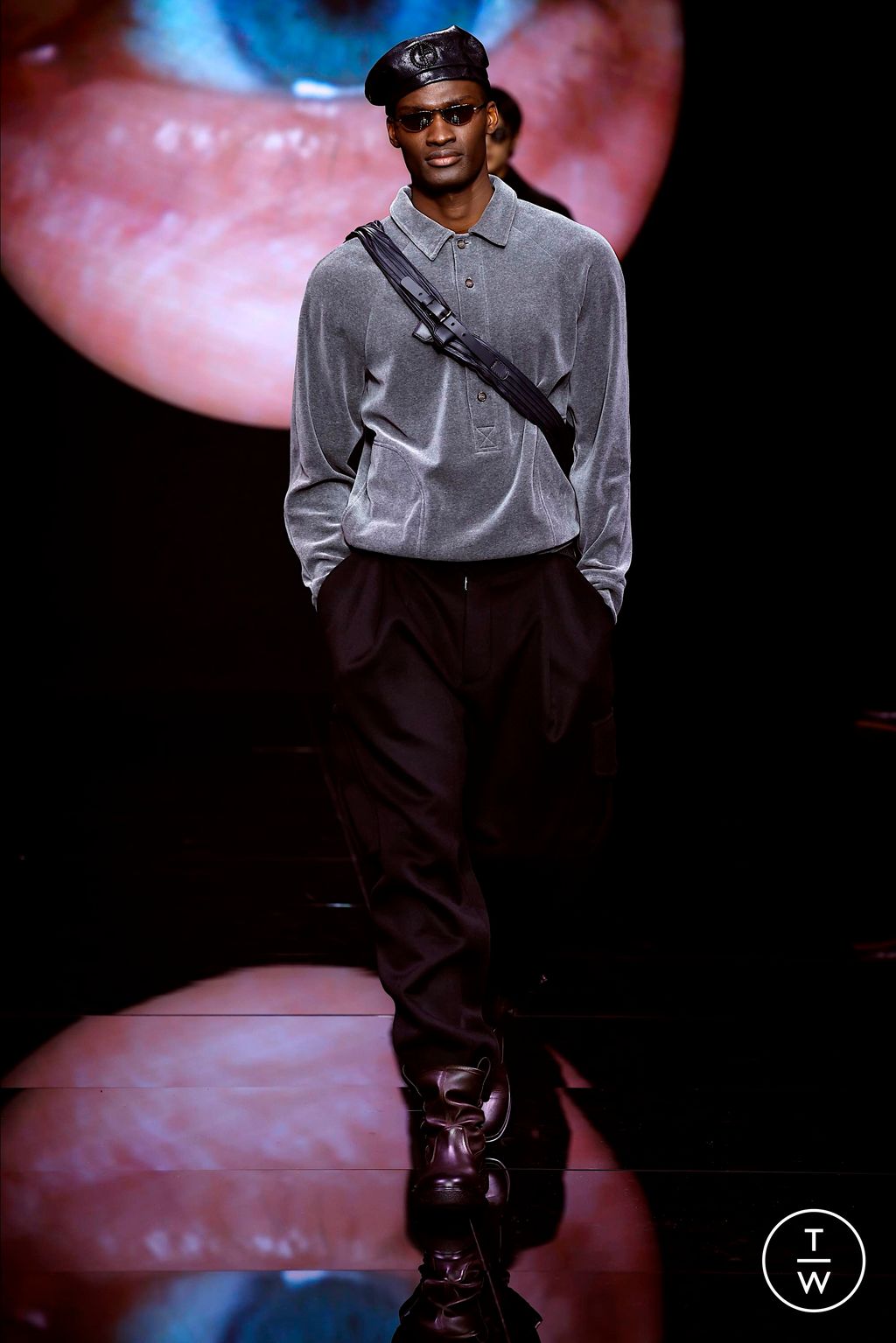 Fashion Week Milan Fall/Winter 2024 look 54 de la collection Giorgio Armani menswear