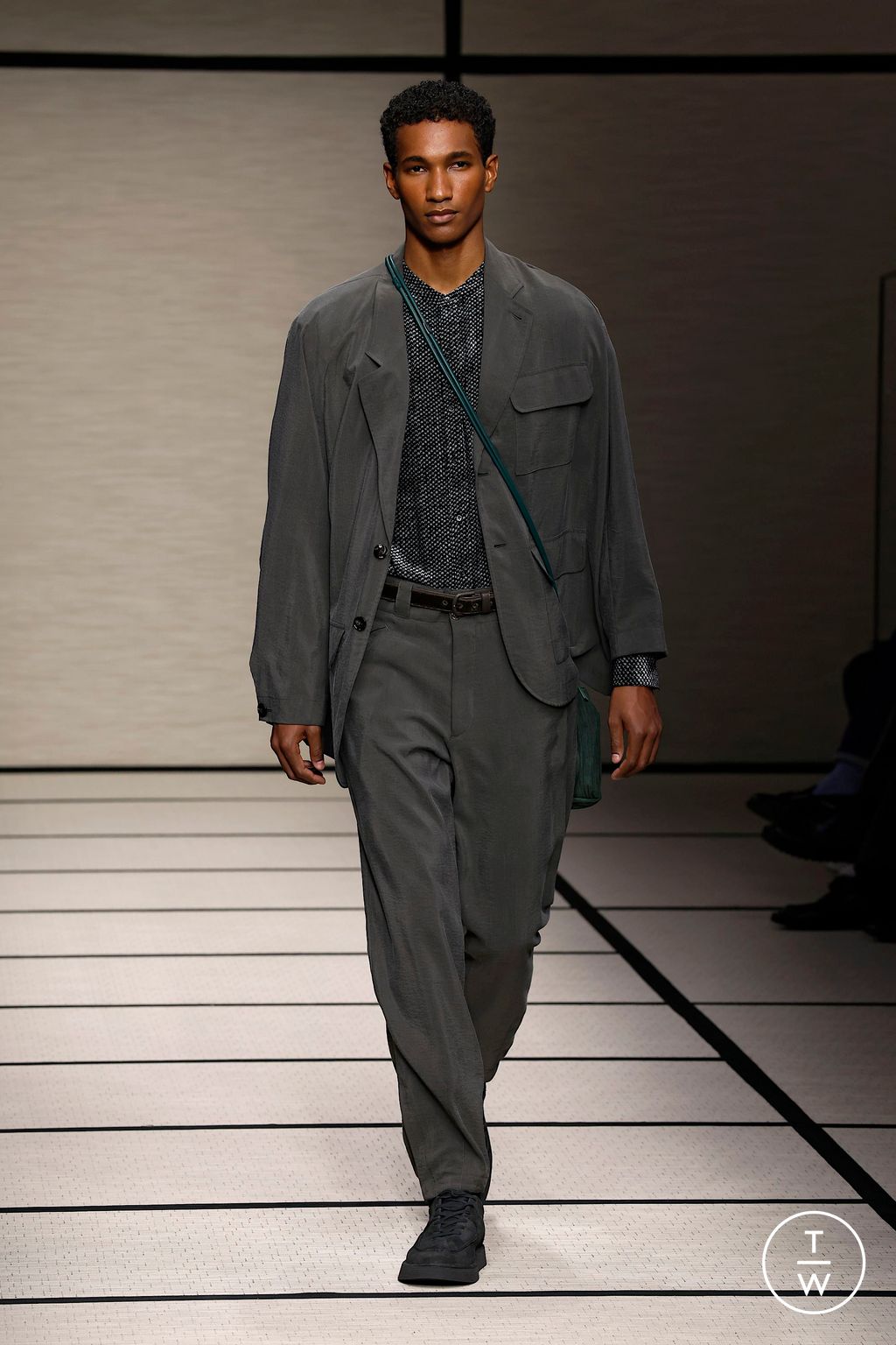 Fashion Week Milan Fall/Winter 2025 look 7 from the Giorgio Armani collection menswear