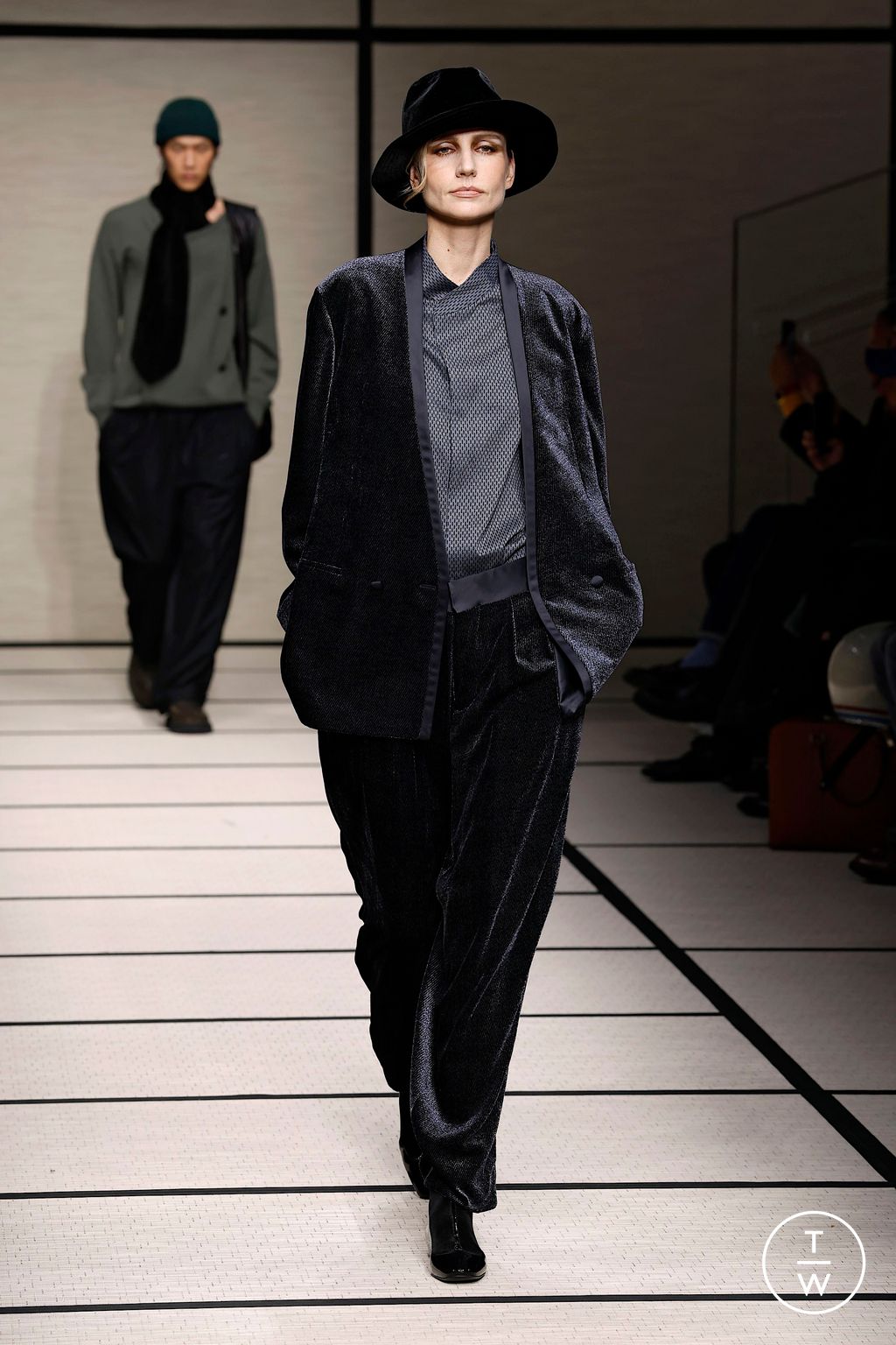 Fashion Week Milan Fall/Winter 2025 look 19 from the Giorgio Armani collection menswear