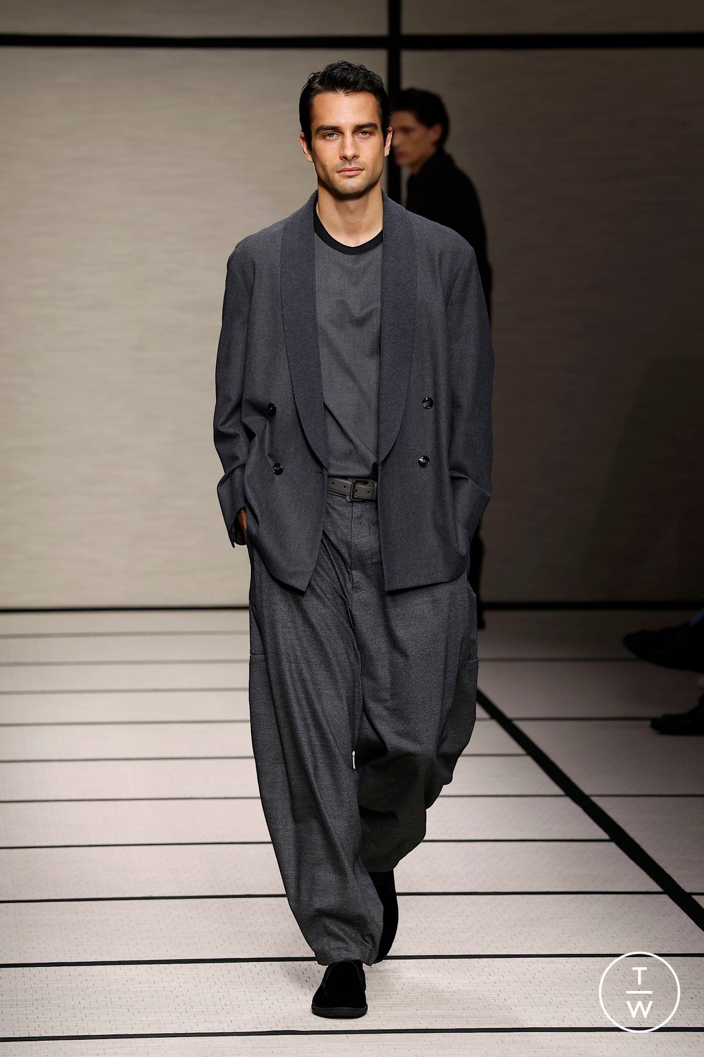 Fashion Week Milan Fall/Winter 2025 look 27 from the Giorgio Armani collection menswear
