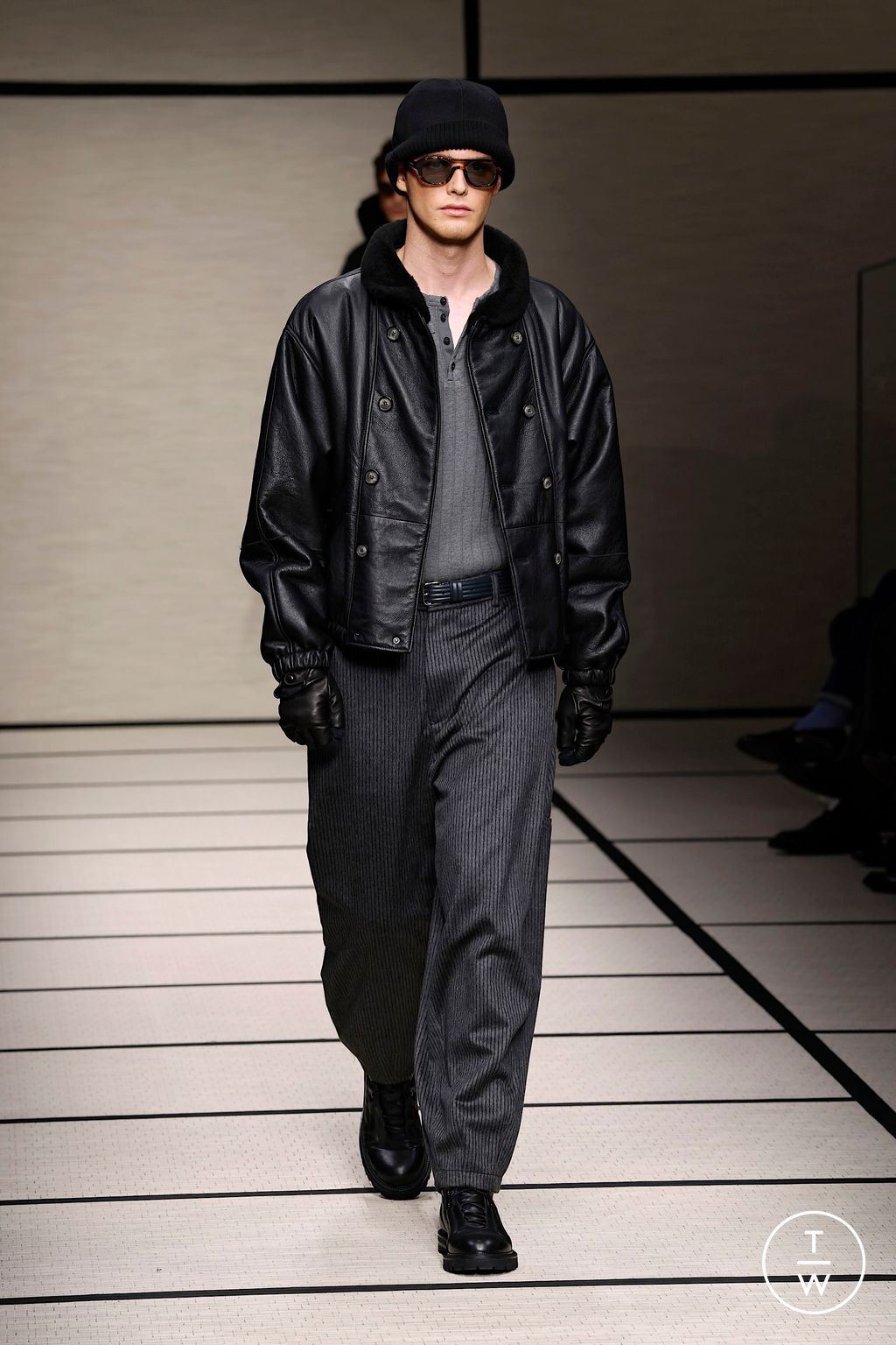Fashion Week Milan Fall/Winter 2025 look 37 from the Giorgio Armani collection menswear