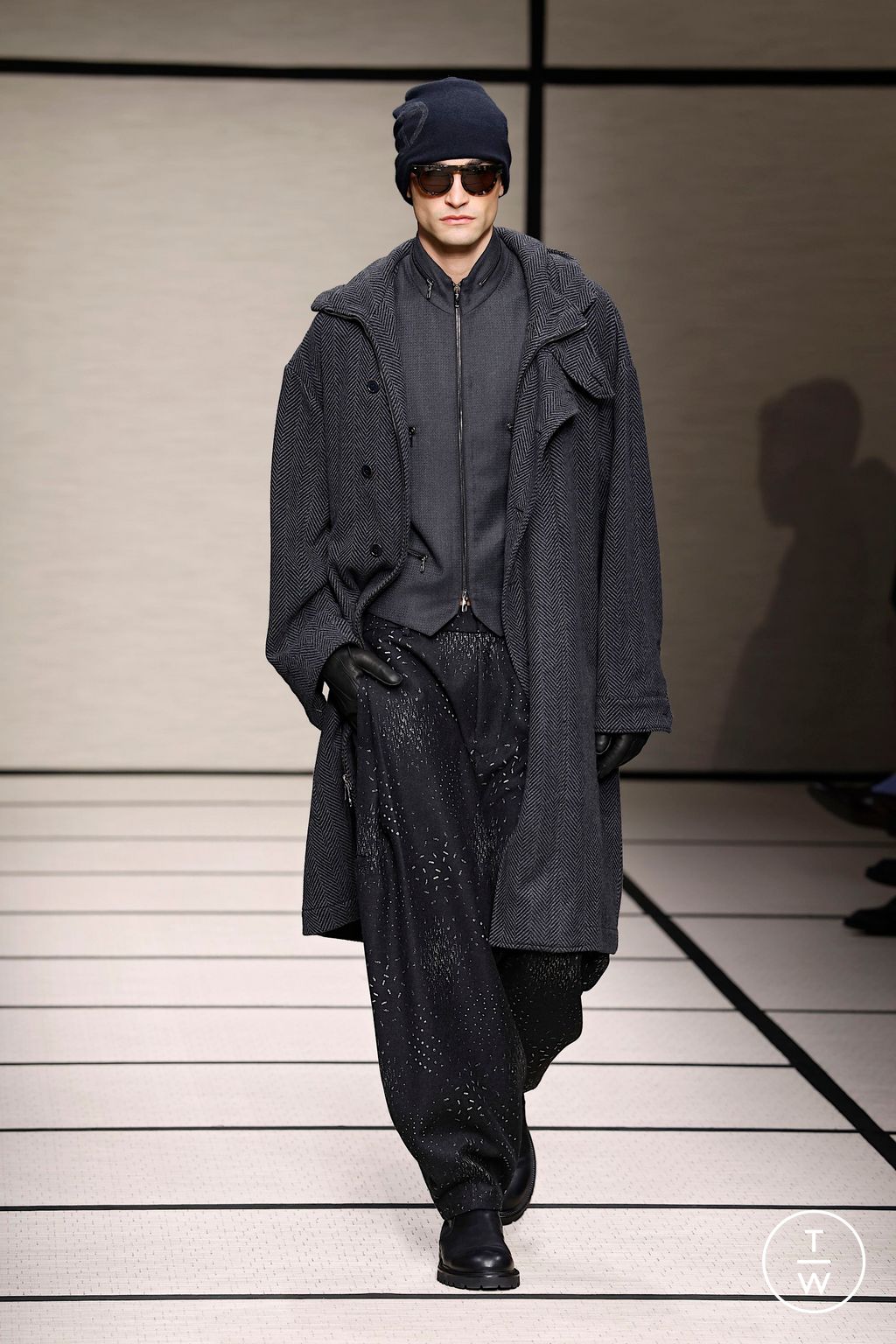 Fashion Week Milan Fall/Winter 2025 look 39 from the Giorgio Armani collection menswear