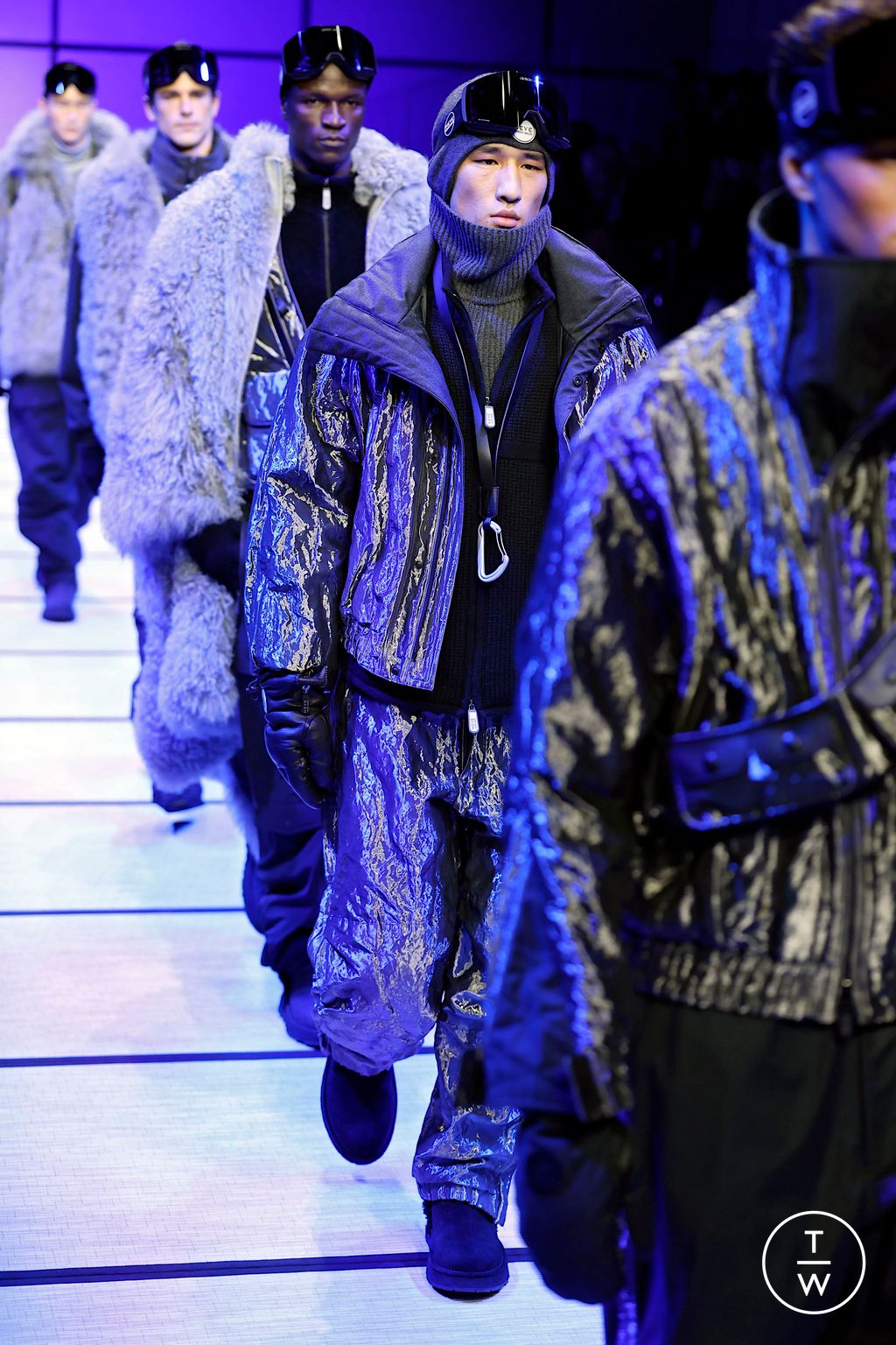 Fashion Week Milan Fall/Winter 2025 look 50 de la collection Giorgio Armani menswear