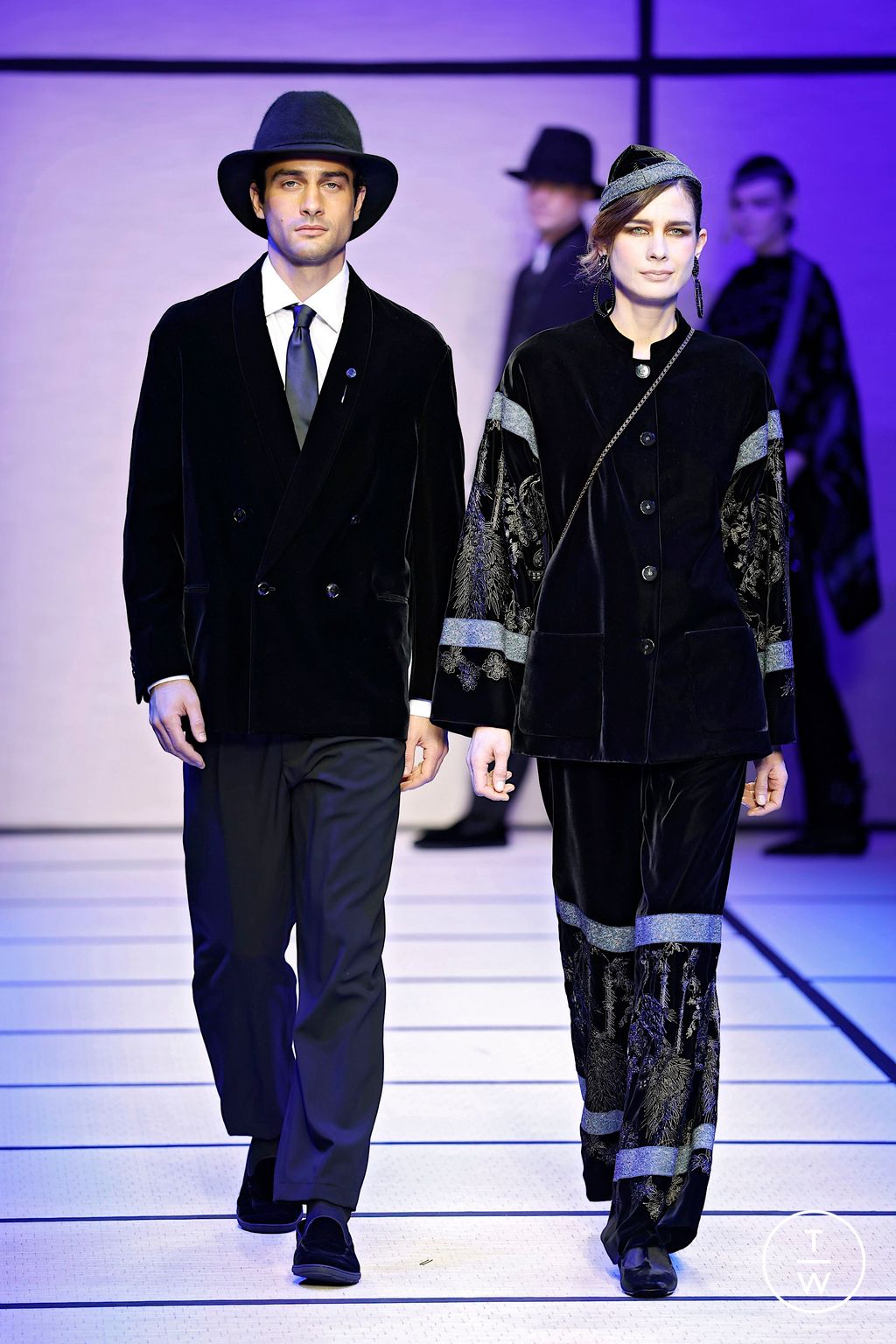 Fashion Week Milan Fall/Winter 2025 look 106 de la collection Giorgio Armani menswear