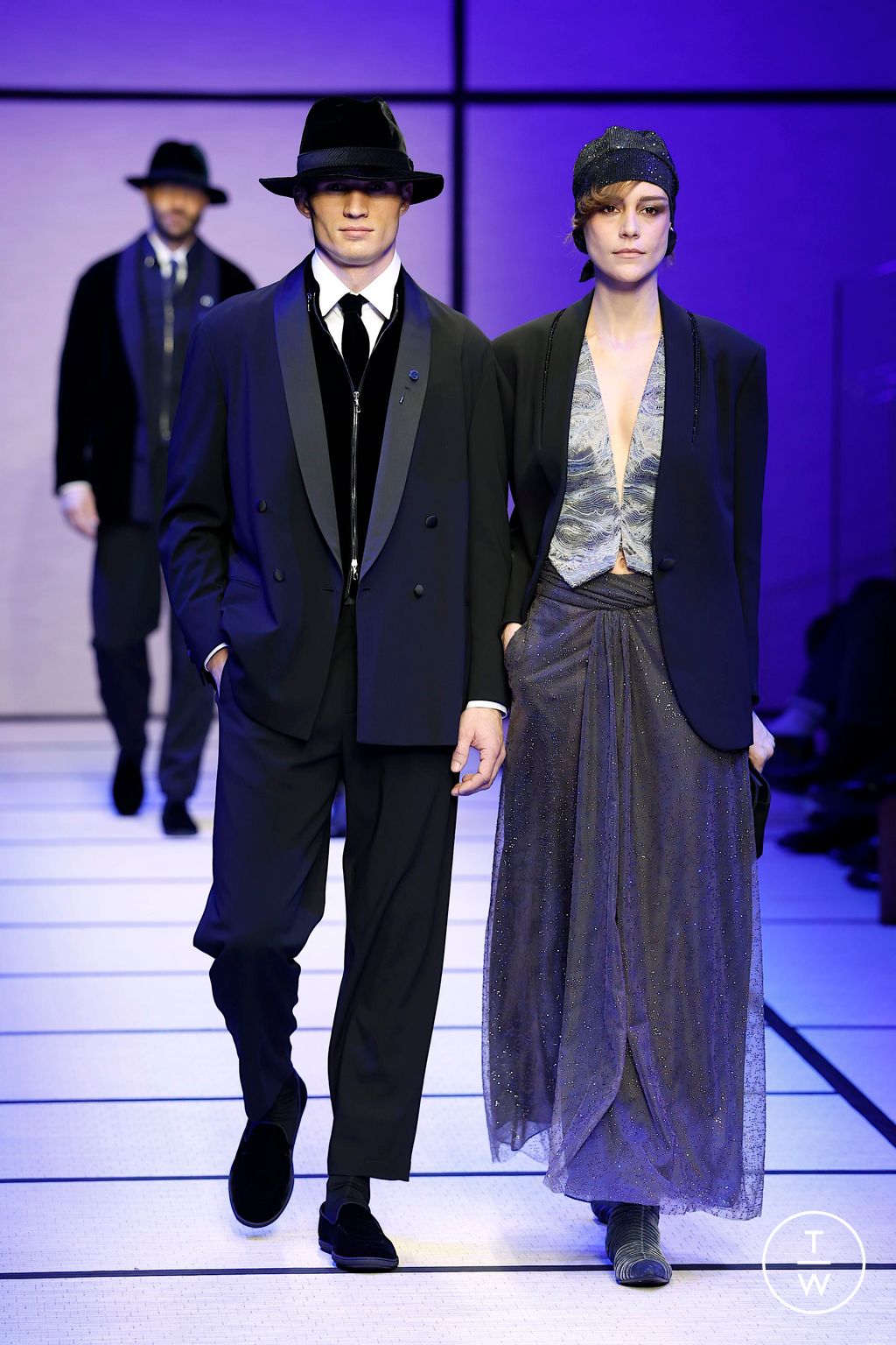 Fashion Week Milan Fall/Winter 2025 look 108 from the Giorgio Armani collection menswear