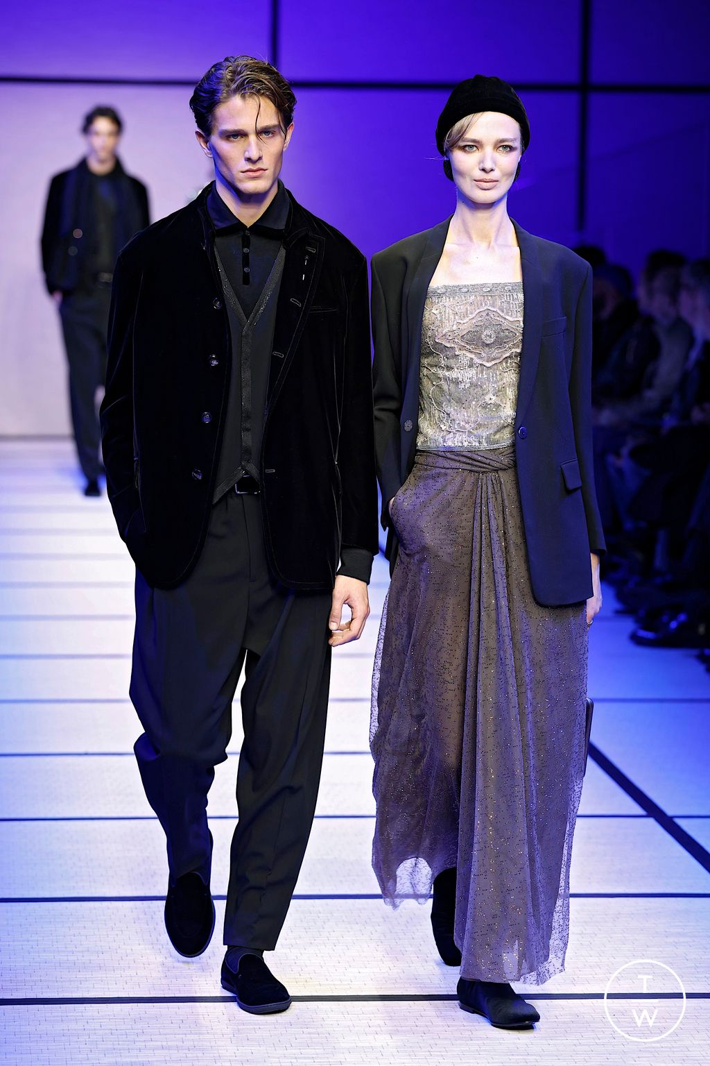 Fashion Week Milan Fall/Winter 2025 look 111 de la collection Giorgio Armani menswear