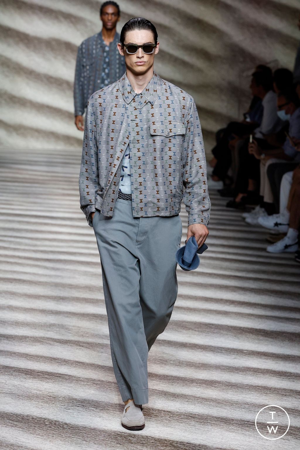 Fashion Week Milan Spring/Summer 2023 look 11 from the Giorgio Armani collection menswear