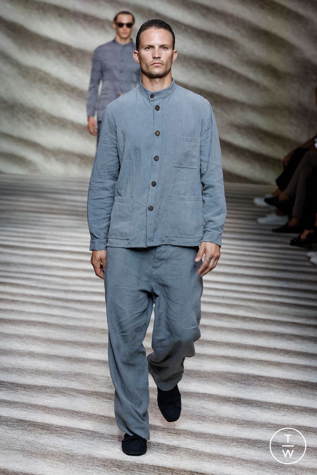 Fashion Week Milan Spring/Summer 2023 look 13 from the Giorgio Armani collection menswear