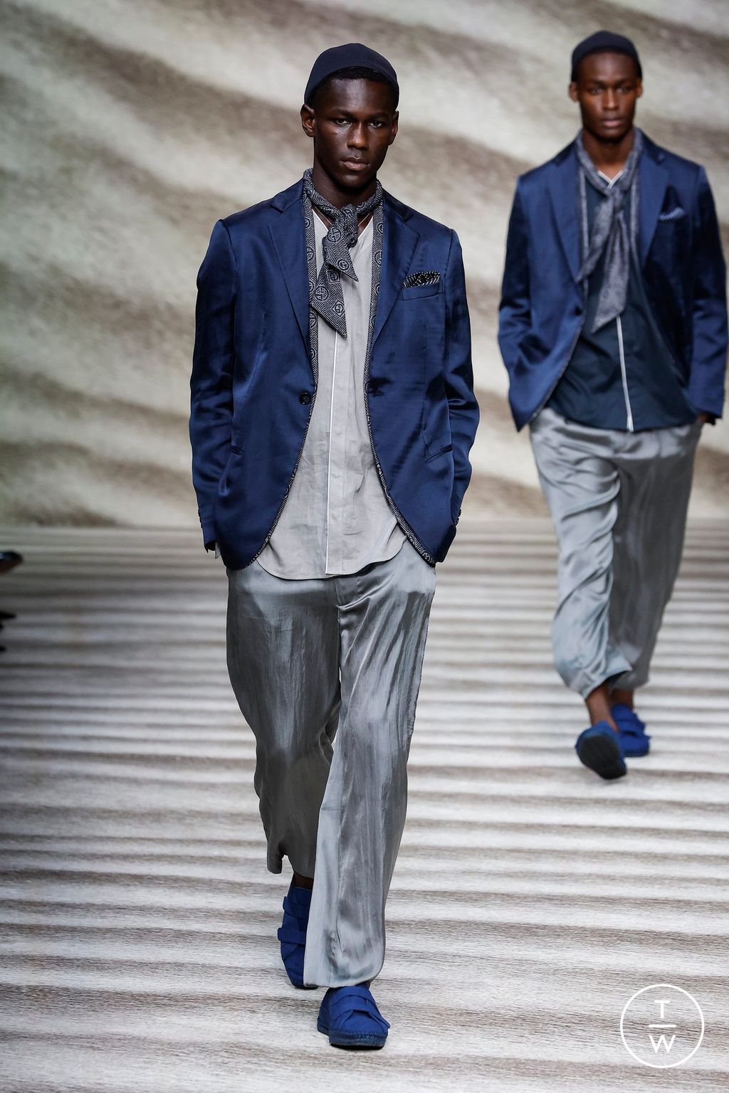 Fashion Week Milan Spring/Summer 2023 look 17 from the Giorgio Armani collection menswear