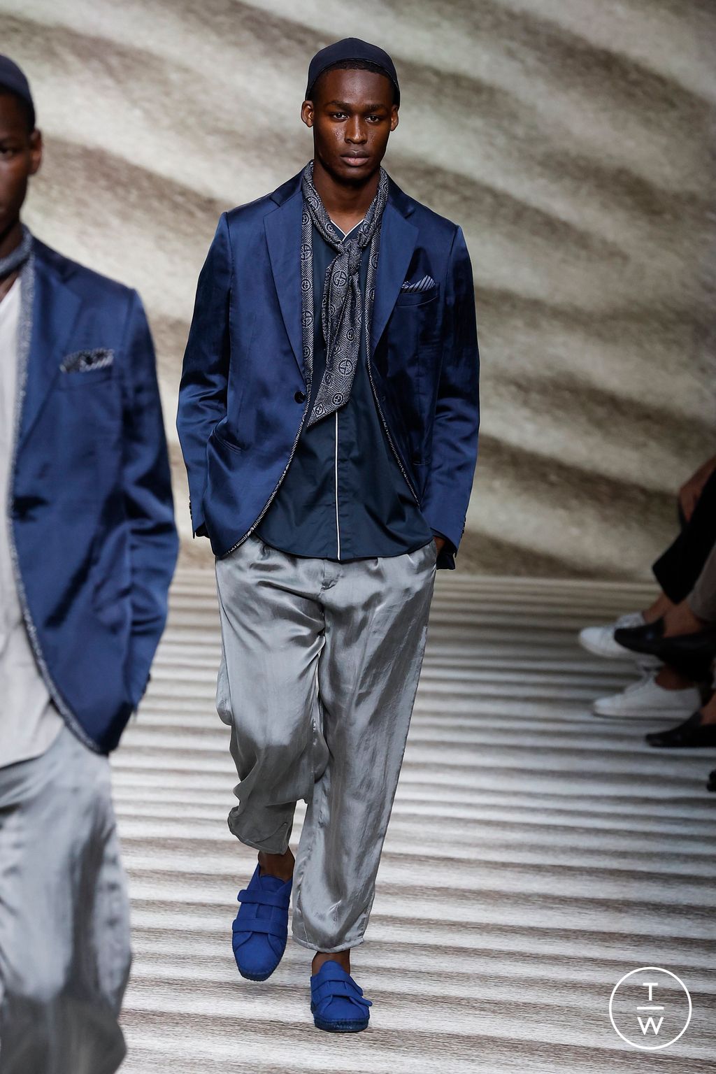 Fashion Week Milan Spring/Summer 2023 look 18 from the Giorgio Armani collection 男装