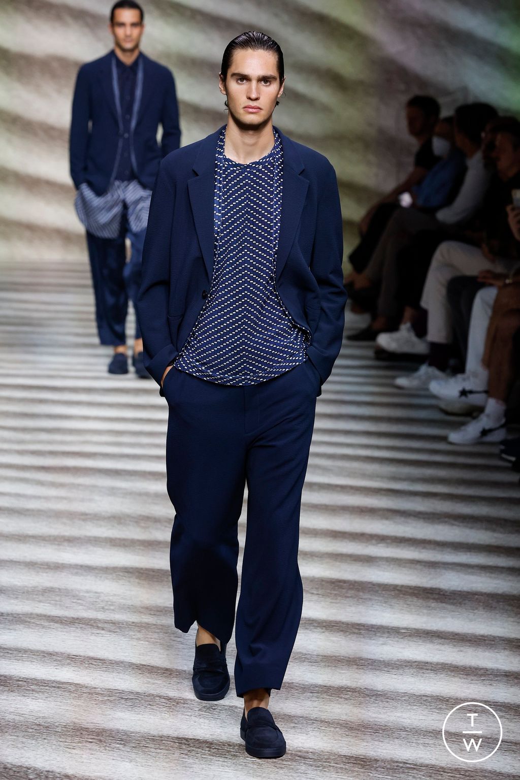 Fashion Week Milan Spring/Summer 2023 look 24 from the Giorgio Armani collection menswear
