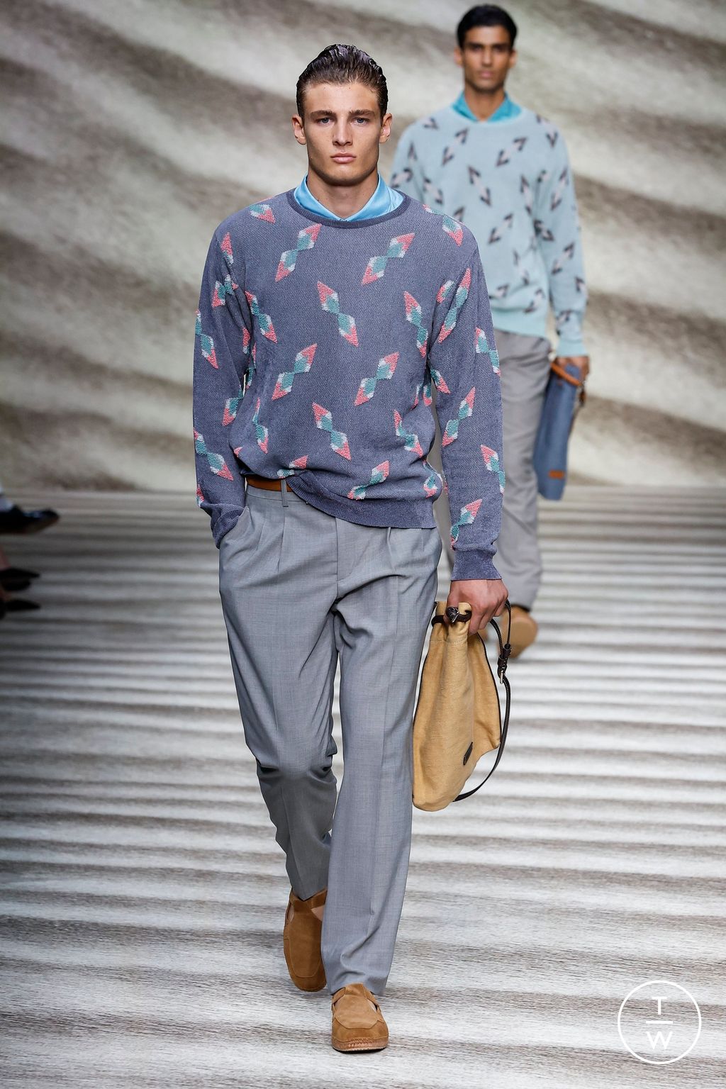 Fashion Week Milan Spring/Summer 2023 look 39 from the Giorgio Armani collection 男装