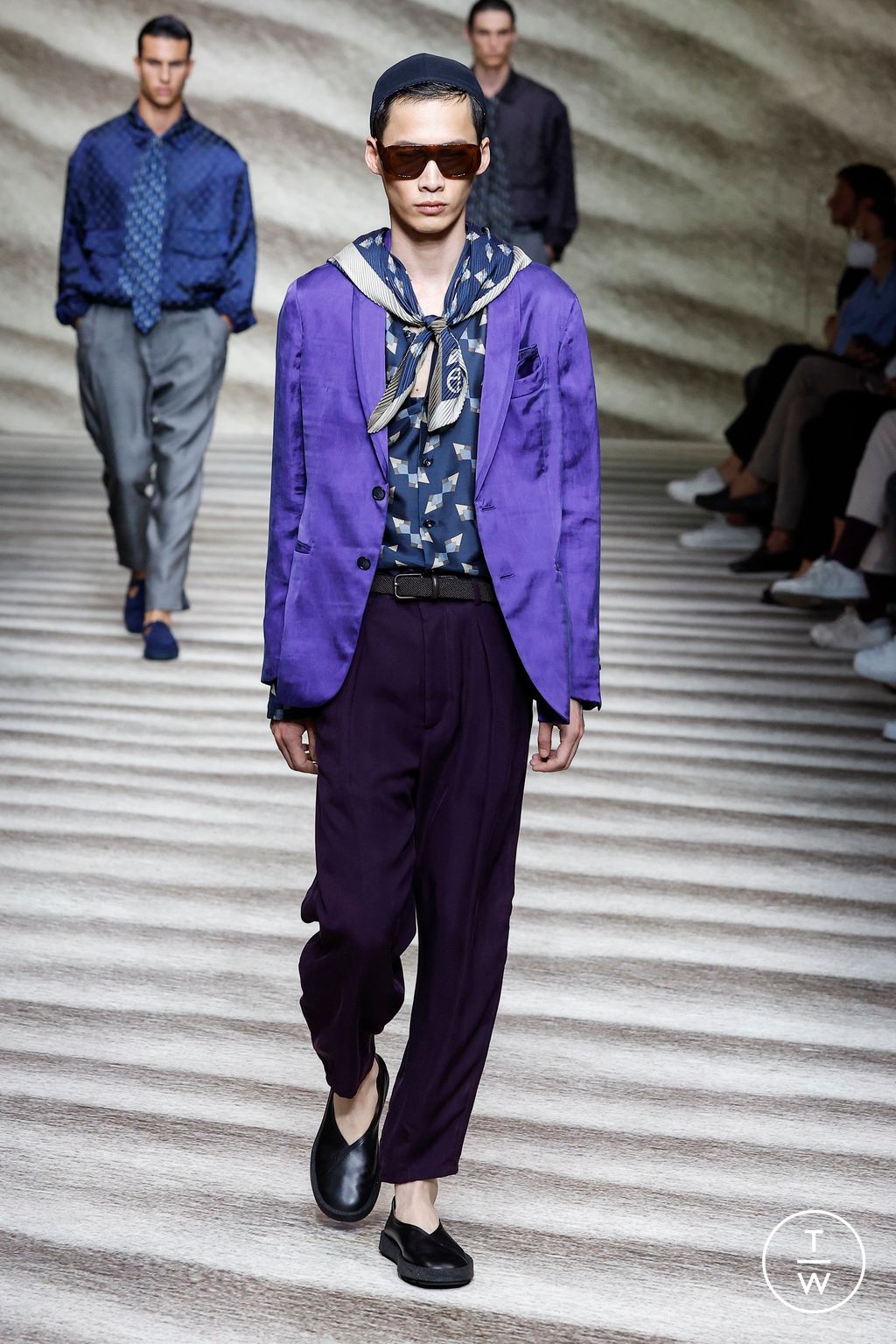 Fashion Week Milan Spring/Summer 2023 look 50 from the Giorgio Armani collection 男装