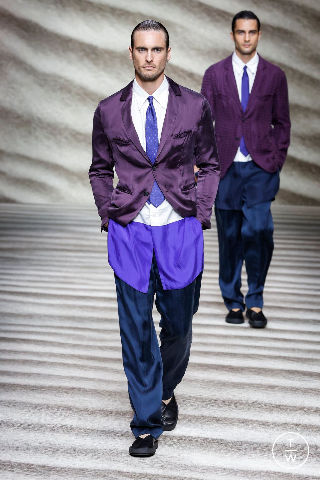 Fashion Week Milan Spring/Summer 2023 look 55 from the Giorgio Armani collection 男装