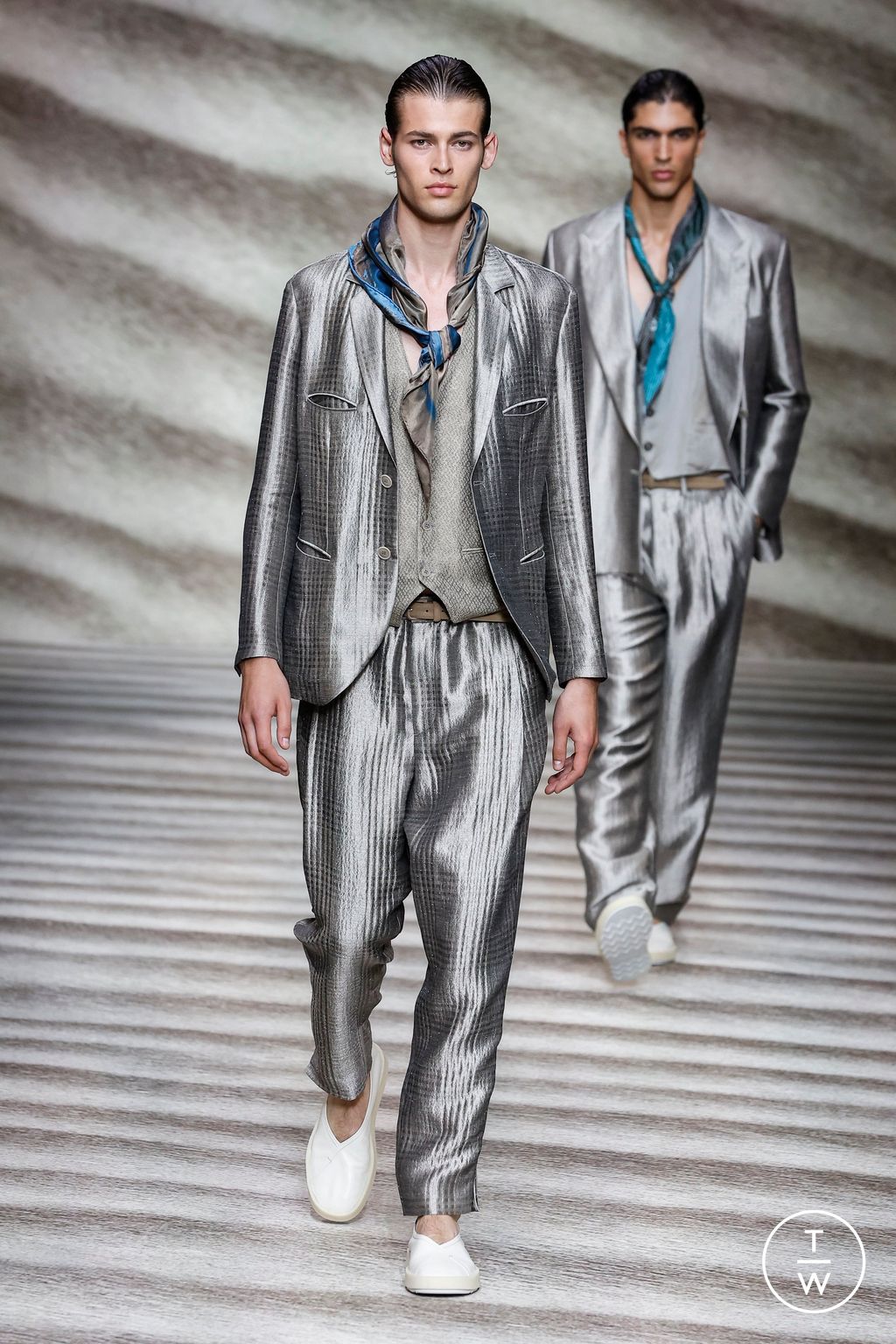 Fashion Week Milan Spring/Summer 2023 look 58 from the Giorgio Armani collection menswear