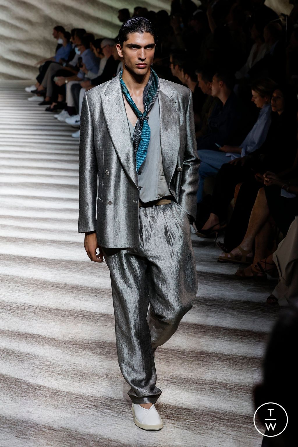 Fashion Week Milan Spring/Summer 2023 look 59 from the Giorgio Armani collection menswear