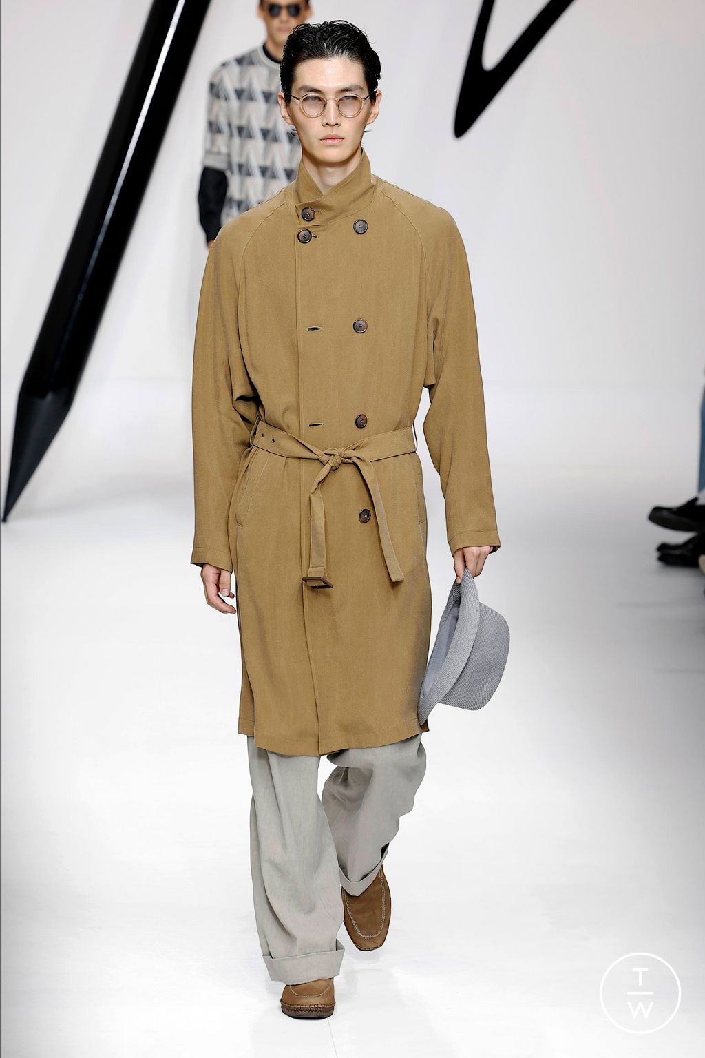 Fashion Week Milan Spring/Summer 2024 look 6 from the Giorgio Armani collection menswear